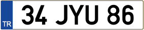 Trailer License Plate
